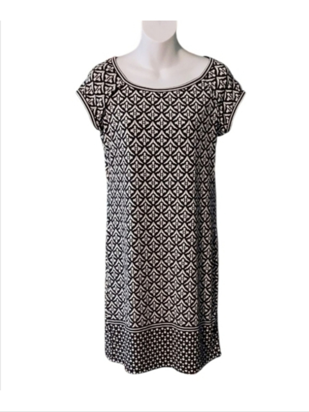 NWT Max Studio Black and White Print Dress ~sz S - Picture 5 of 5
